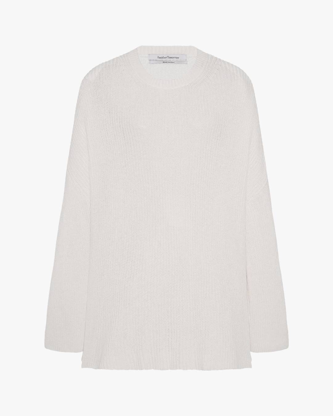 Draped crew knit
