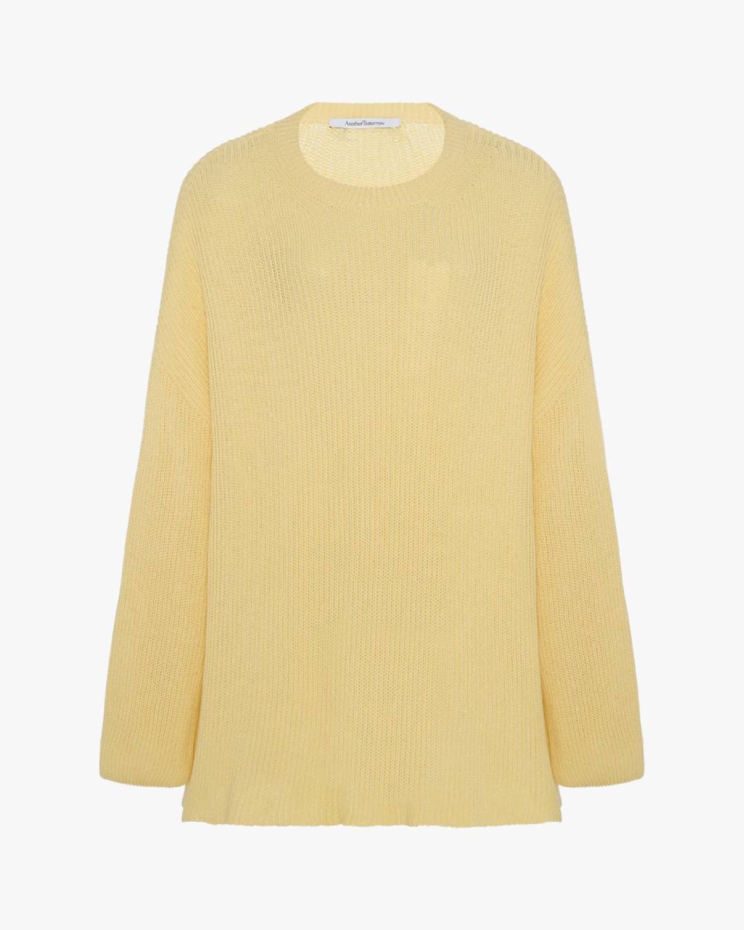 Draped crew knit