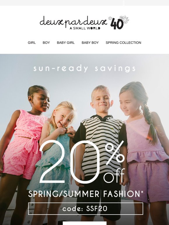 Save 20% on Summer☀️😎