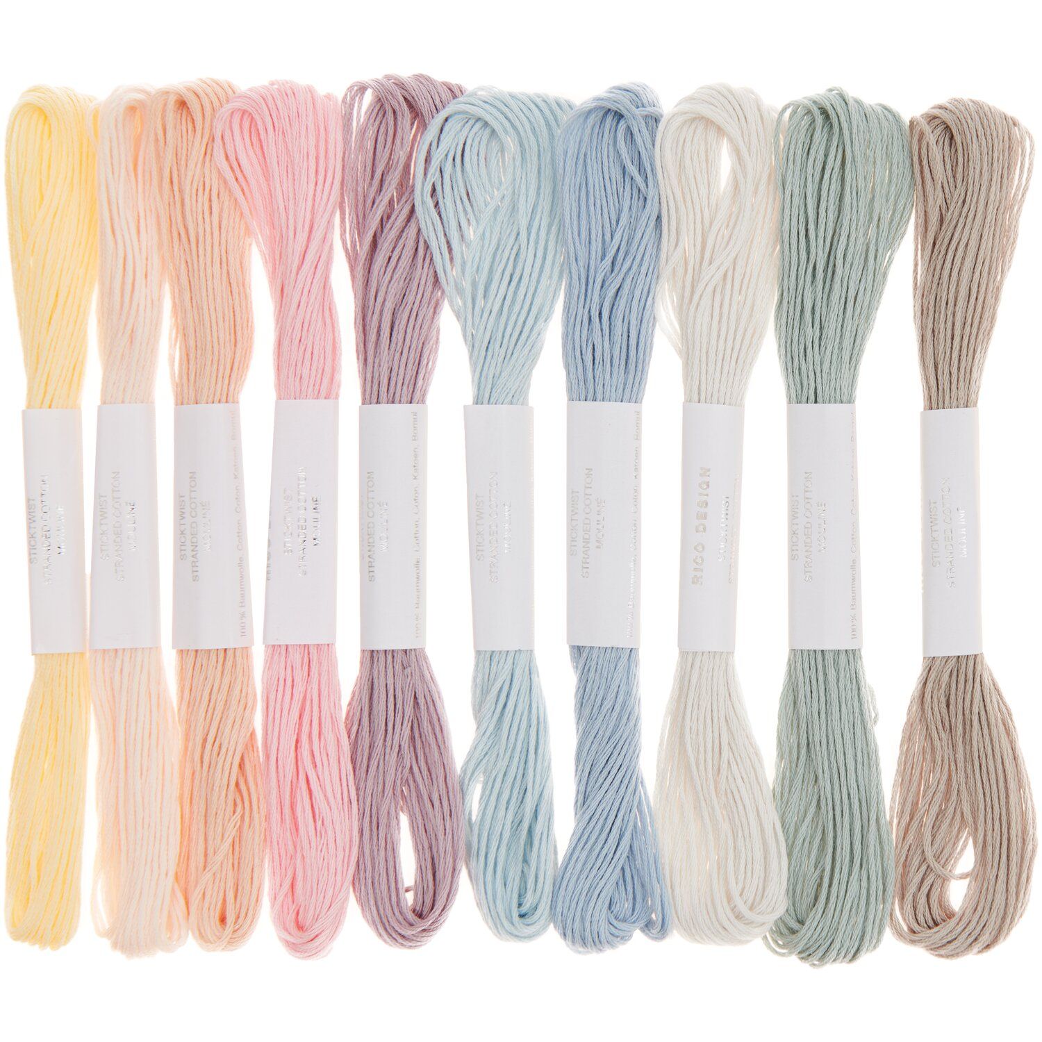Stickgarn Set Pastell
