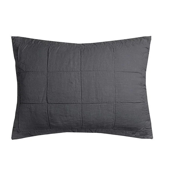Bambury French Flax Linen Quilted Sham