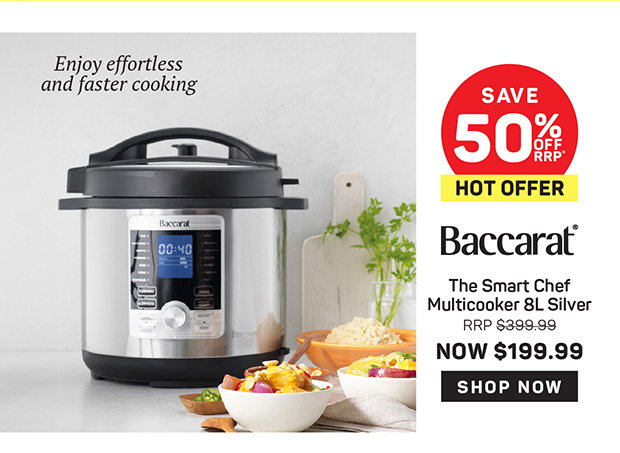 Baccarat The Smart Chef Multicooker 8L Silver