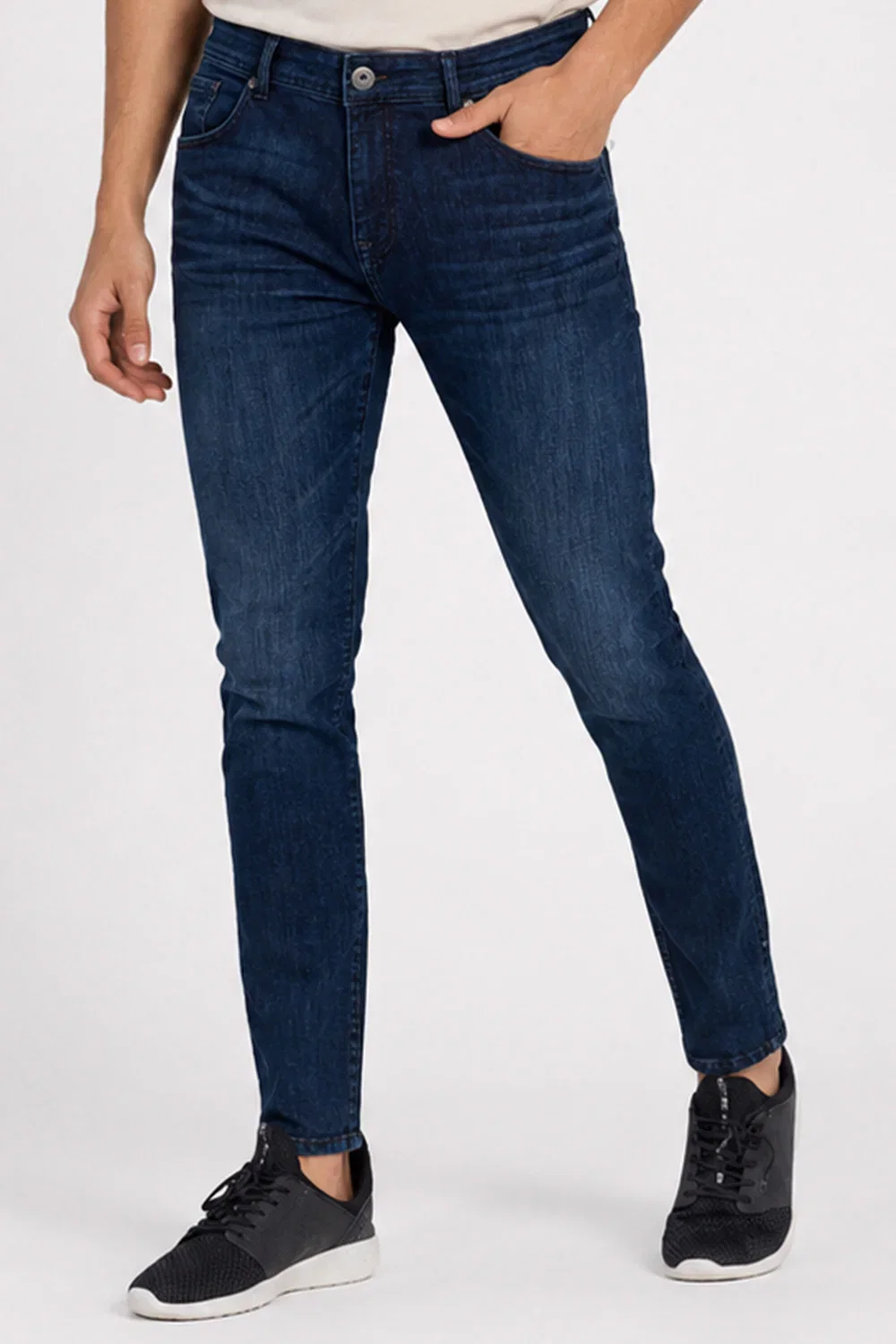 Image of Crosshatch Denim Slim Fit Jeans
