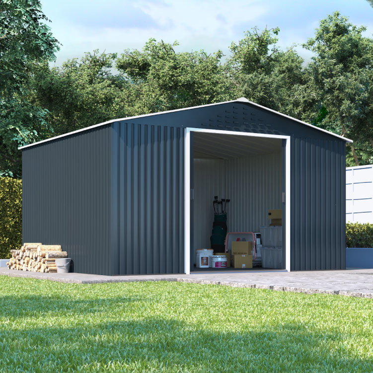 Image of BillyOh Partner Top Shed Apex Roof Metal Shed
