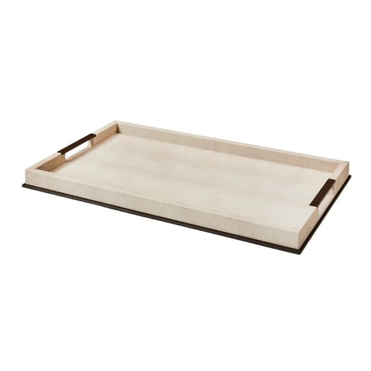 Image of Large Ecru Shagreen Tray