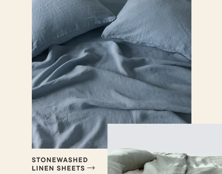 Stonewashed Linen Sheets