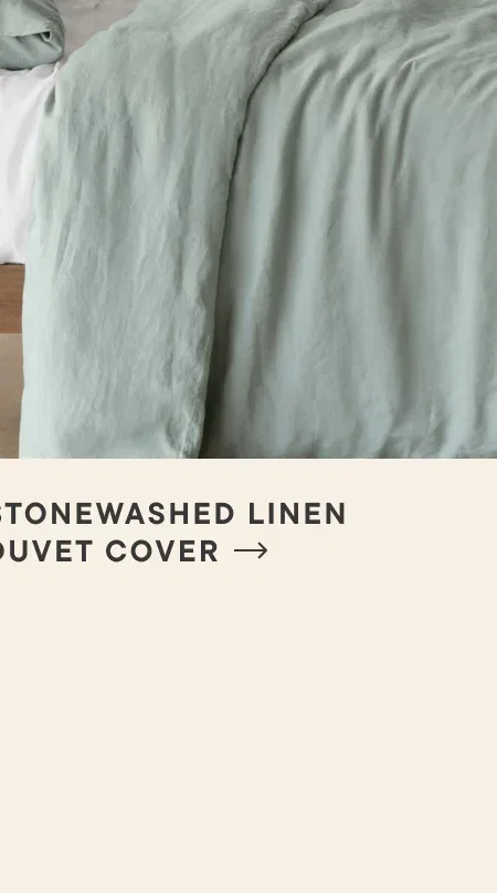 Stonewashed Linen Duvet Cover