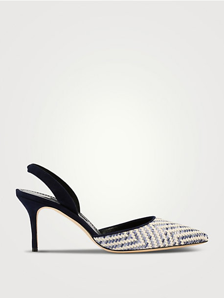 Carolyne Woven Slingback Pumps