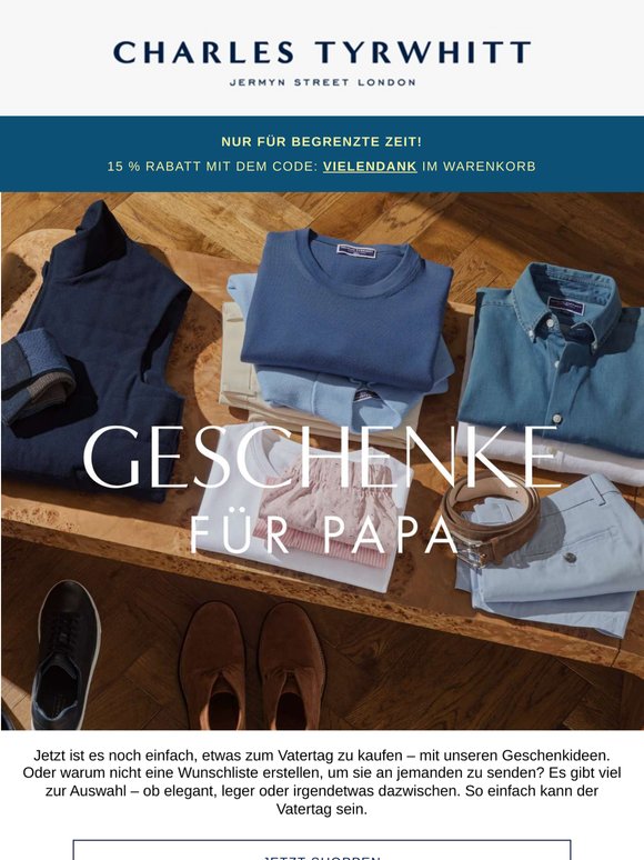Denn Väter haben es verdient! 15 % RABATT