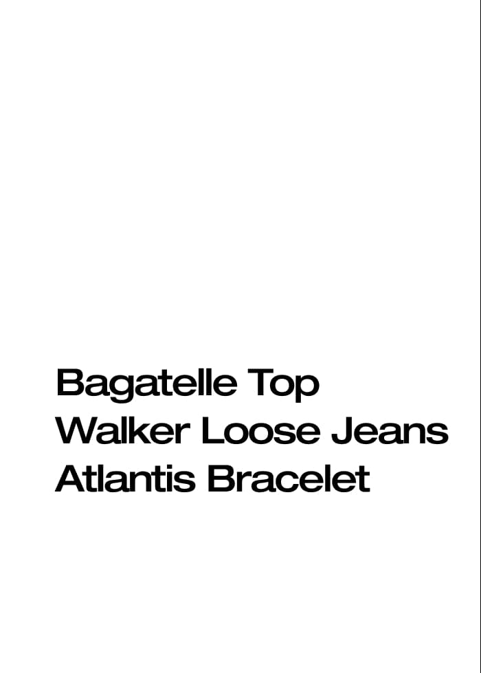 Bagatelle Top Walker Loose Jeans Atlantis Bracelet