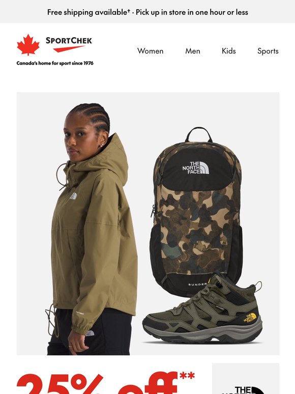 Shop limited-time deals on The North Face & adidas