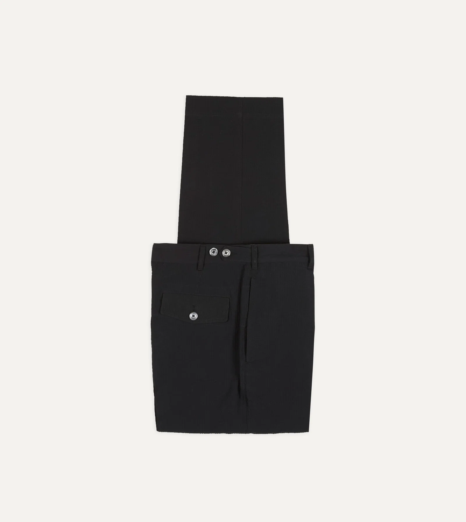 Image of Black Seersucker Games Trousers