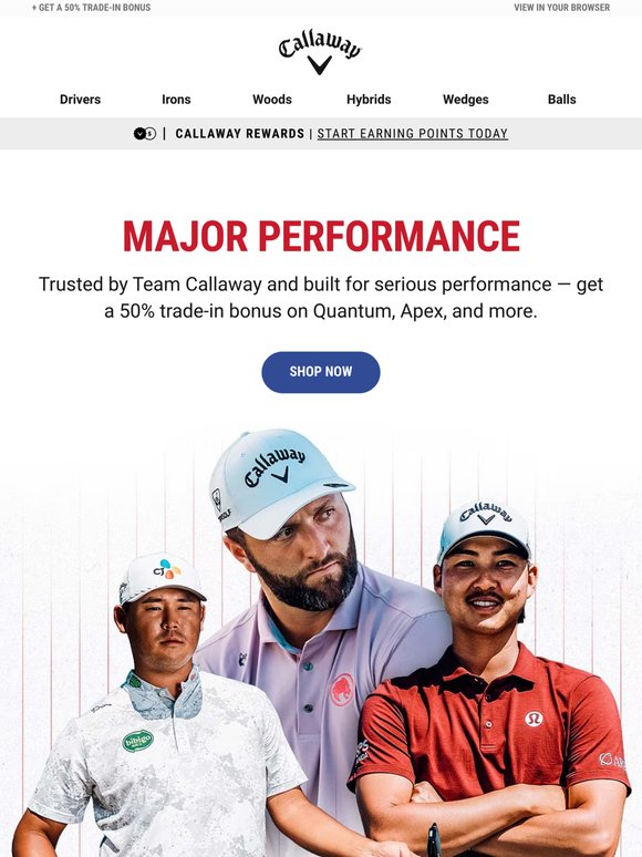 Shop Equipment Trusted By Team Callaway