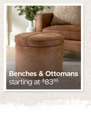 Benches and Ottomans