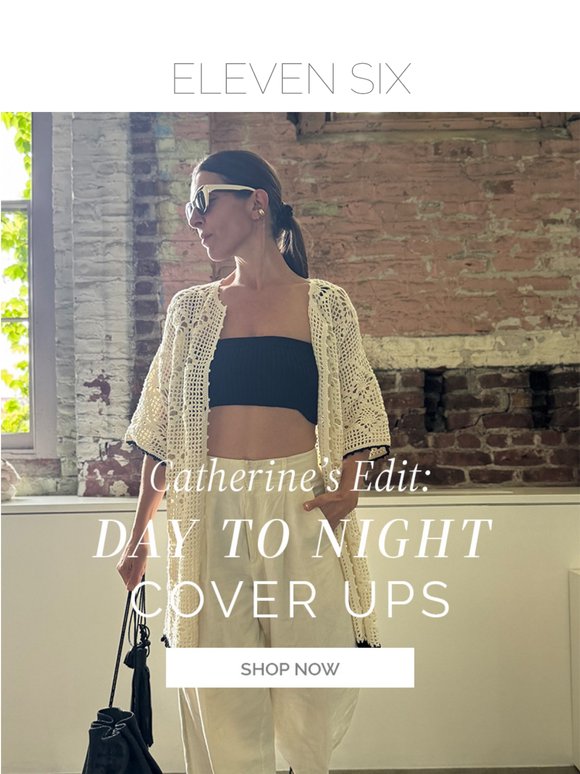 COVER UPS WORN TWO WAYS...