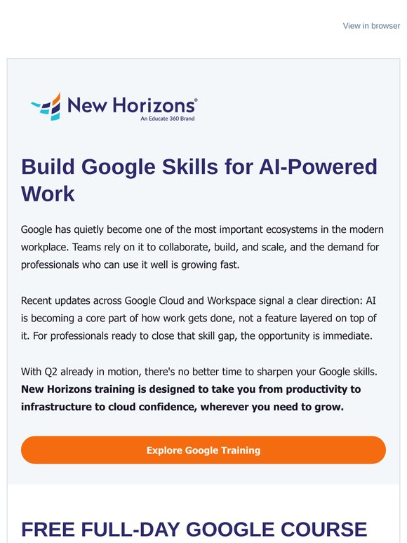 Build Your Google Skills