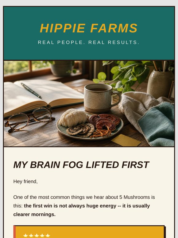 My brain fog lifted first