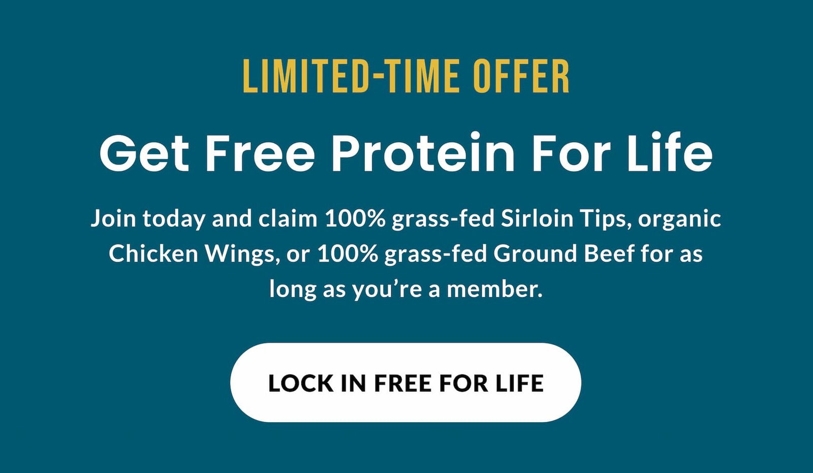 Get Free Protein For Life | LOCK IN FREE FOR LIFE