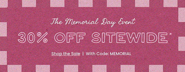 30% OFF SITEWIDE