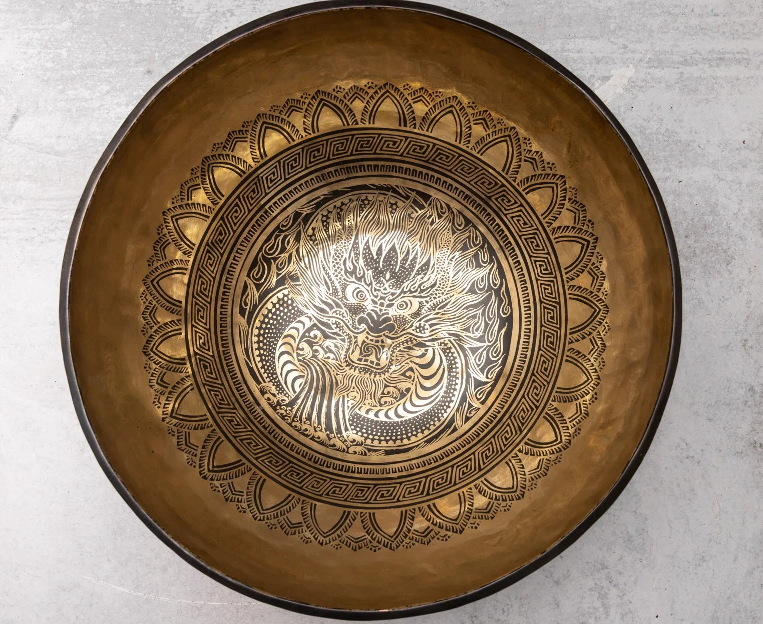 Large bronze singing bowl from the Sonic Bunker sale