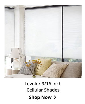 Levolor 9/16 Inch Cellular Shades | Shop Now >