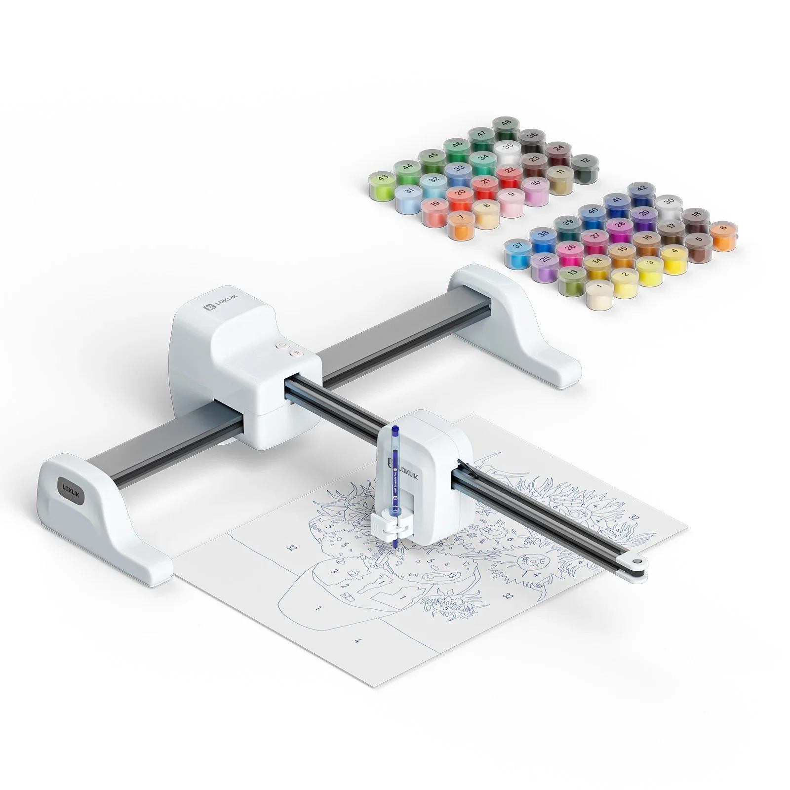 【Limited Offer】LOKLiK-HTVRONT iPaint | AI-Powered Painting Machine - iPaint Standard Kit / Daisy White