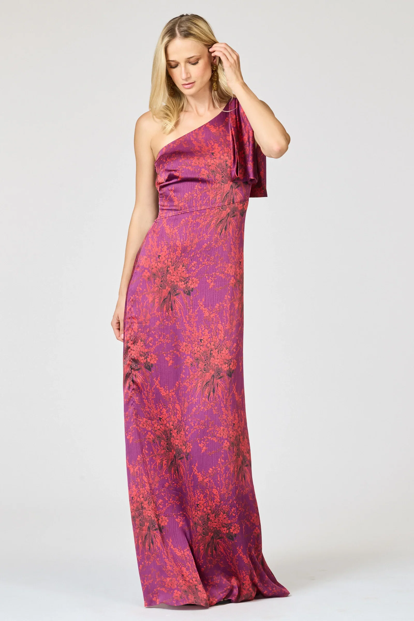 Image of CHELSEA GOWN - RASPBERRY BOUQUET