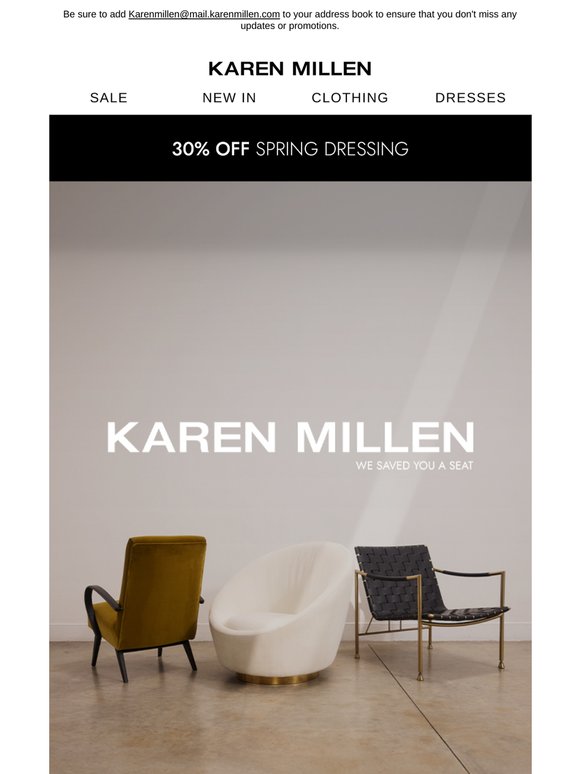 Karen Millen Presents: We Saved You a Seat