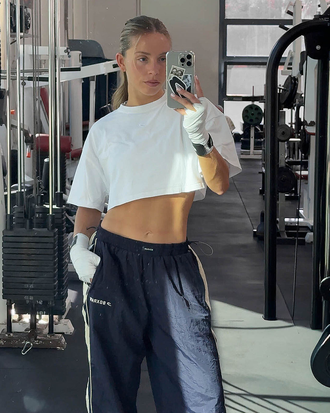 Strike Oversized Cropped Tee & Nell Bottoms