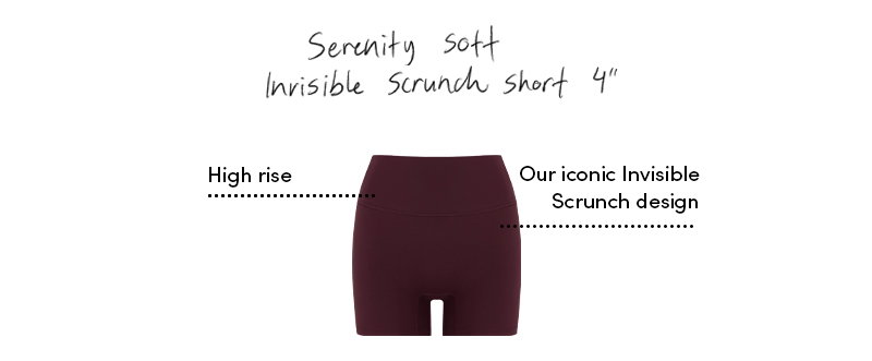 Invisible Scrunch Short 4"