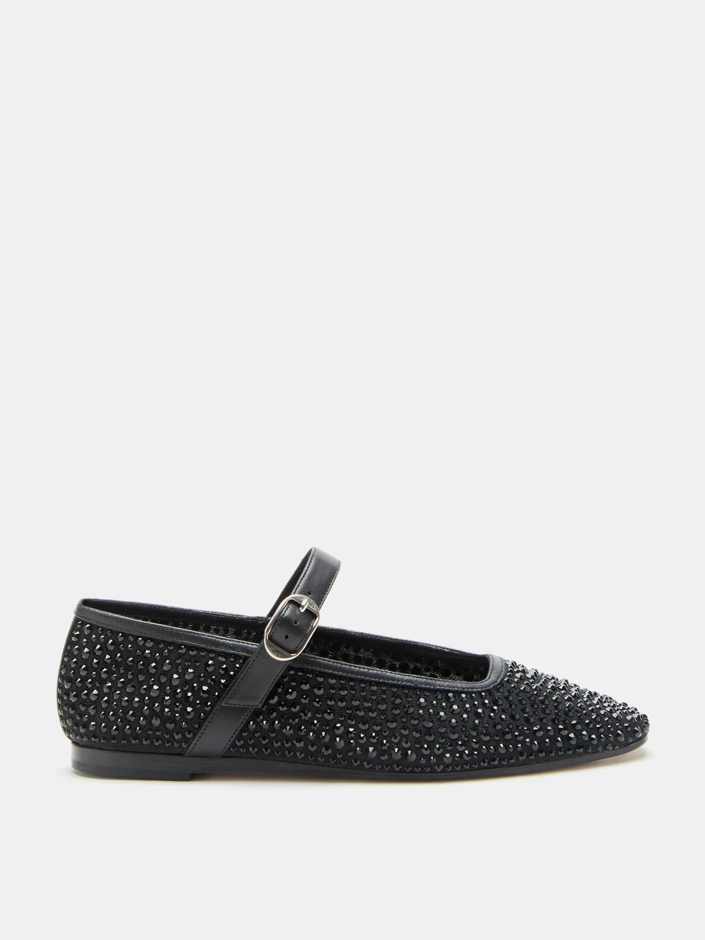 Image of Ballet Mary Jane / Black Mesh Crystal