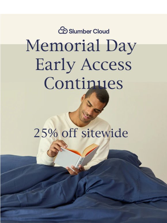 Early Access: Our Memorial Day Sale Is Live!