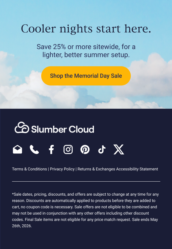 Memorial Day Sale