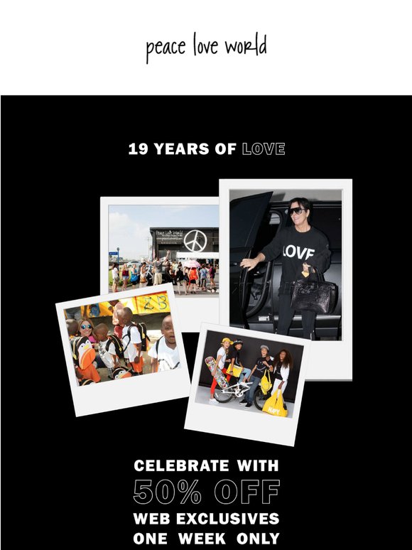 celebrate our birthday with 50% OFF 🎈