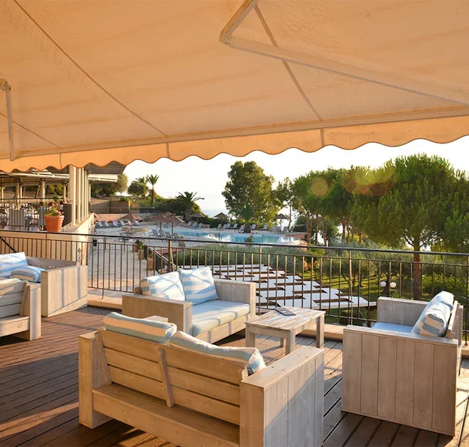 Sunset on the terrace