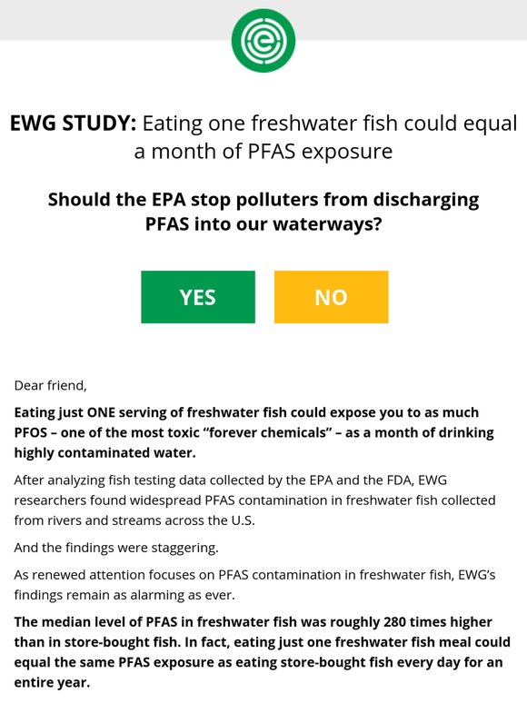 PFAS in freshwater fish