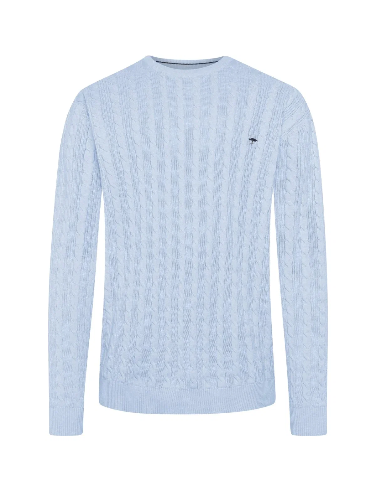 Cable-knit cotton sweater