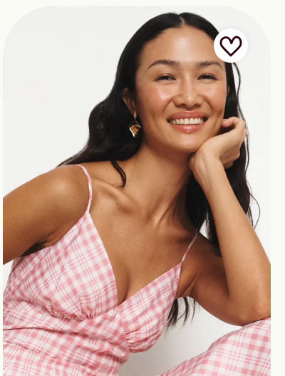 Pink Plaid Cami Maxi Dress