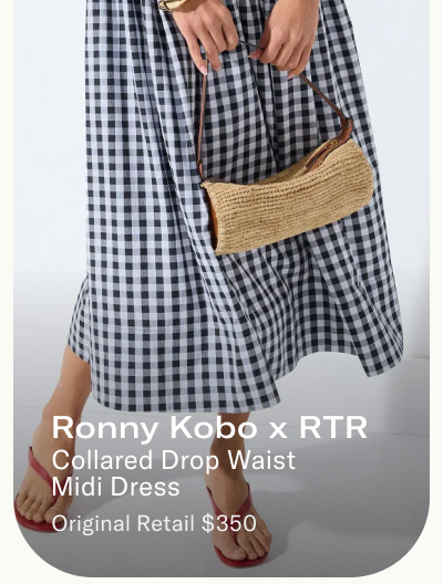 Collared Drop Waist Midi Dress