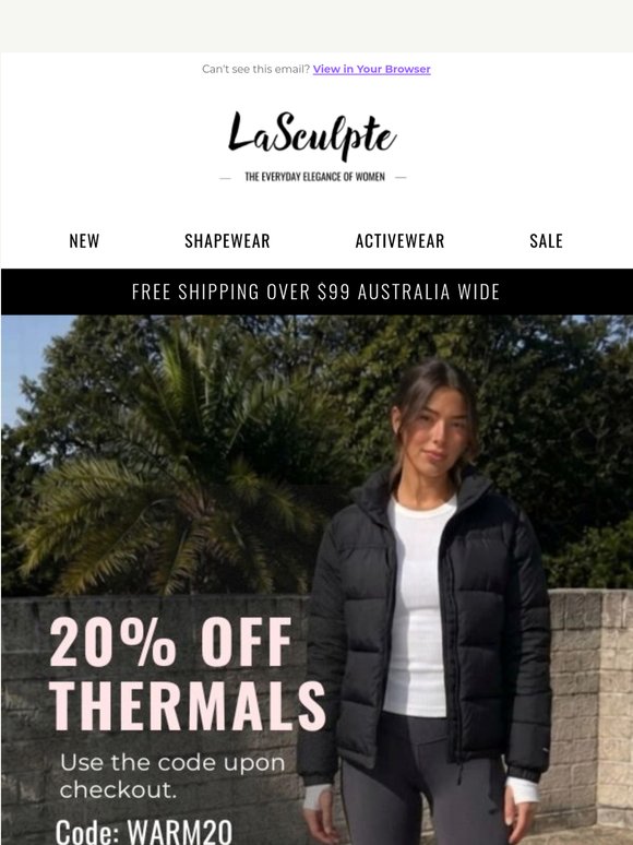 Cold Mornings Made Easier — Enjoy 20% Off Thermals