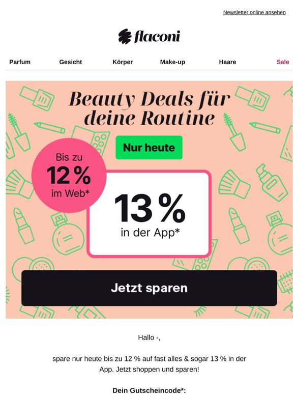 Heute 13% auf fast alles 🔥