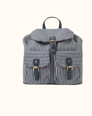 Stripe Print Backpack