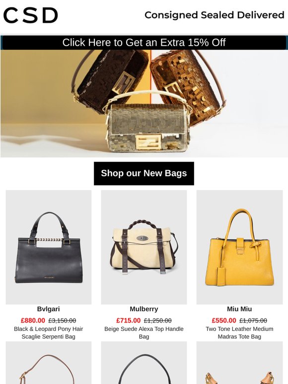 Shop Now: 15% Off Stunning Bags!