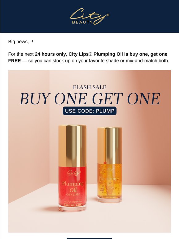 24 hours, 2 plumping oils 💋