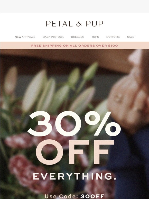 LAST CHANCE: 30% OFF SITEWIDE