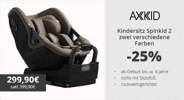 Axkid - Kindersitz Spinkid 2 - drei verschiedene Farben  -25%