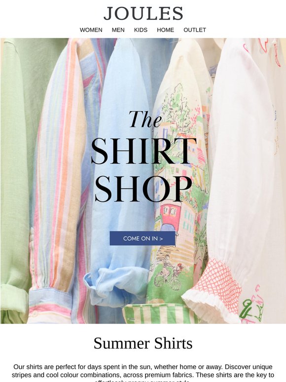 Our Shirt Shop is Open for Summer