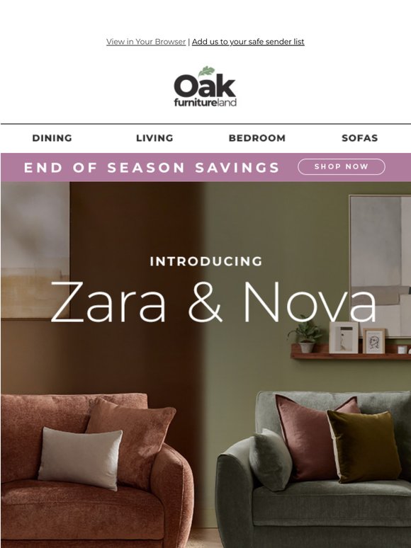 Meet Zara & Nova — our newest sofa arrivals