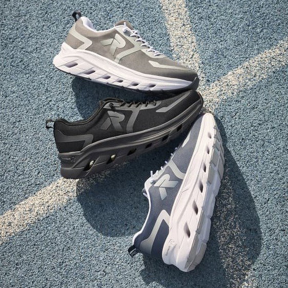 Rieker shoes on the floor