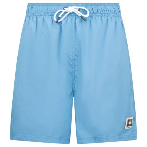 Aquascutum Club Check Pocket Beach Shorts - Avio Blue